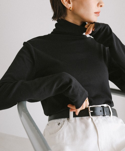 「evernavy」 長袖カットソー M オフホワイト レディース_画像8