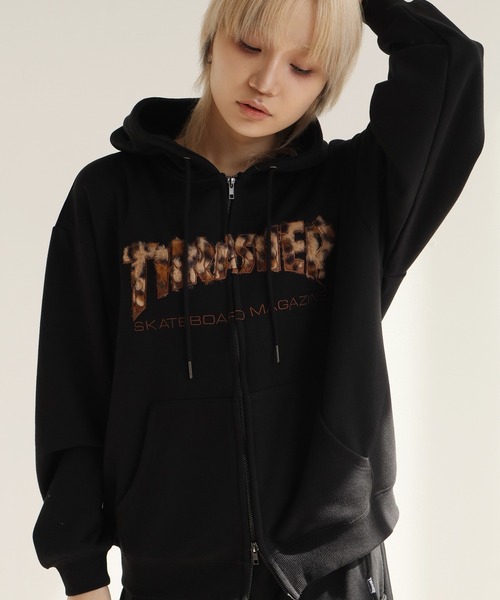 S*O様 THRASHER パーカー スラッシャー サイズLARGE ヴィンテー THRASHER（スラッシャー） パーカー 「THRASHER/スラッシャー」裏毛