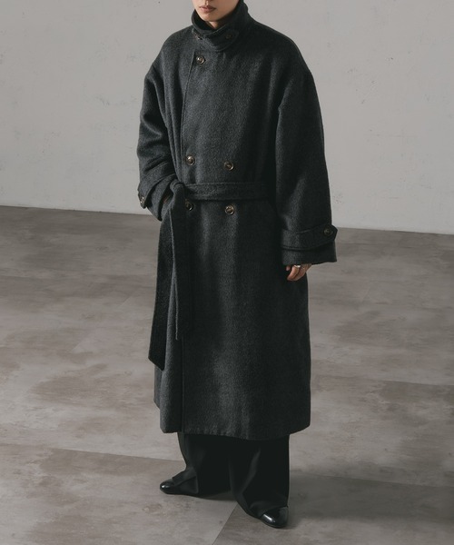 「epnok」 チェスターコート SMALL チャコールグレー メンズ_画像5