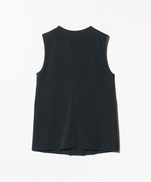 ジャケット ノーカラージャケット 「size SHORTあり」サラフール ノーラペル ジレ ストレッチ UVカット レディースの画像
