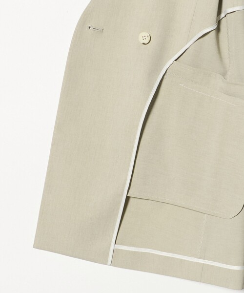 ジャケット ノーカラージャケット 「size SHORTあり」サラフール ノーラペル ジレ ストレッチ UVカット レディースの画像