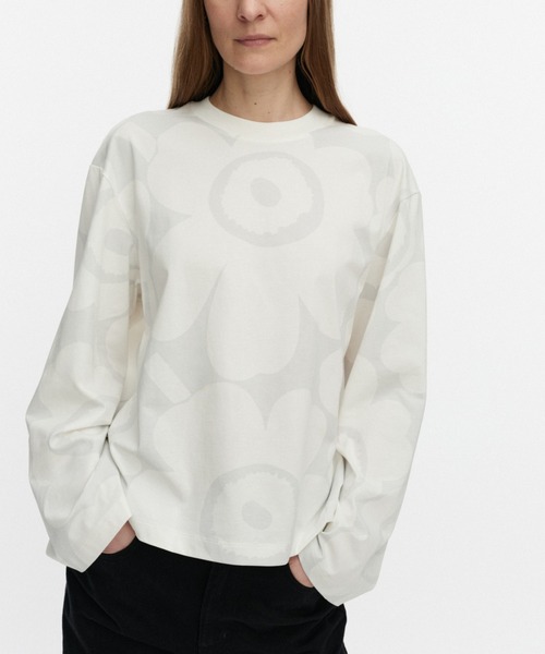 marimekko マリメッコ ウニッコ 長袖Tシャツ marimekko（マリメッコ） tシャツ Valkea Unikko / shirt レディース