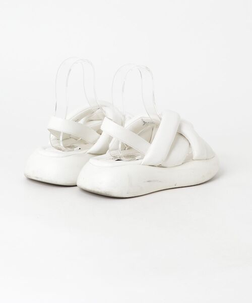 「STEVE MADDEN」 フラットサンダル 23.5cm ホワイト レディース_画像2
