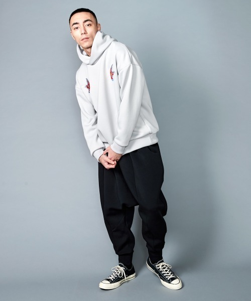 「rehacer」 プルオーバーパーカー X-LARGE グレイッシュベージュ メンズ_画像3