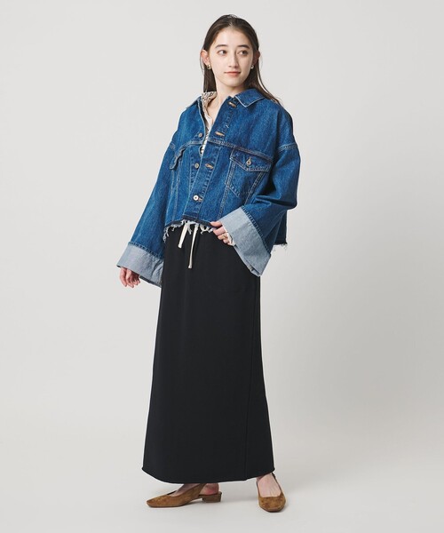 SACRA（サクラ） スカート 「SACRA」スウェット Iラインスカート