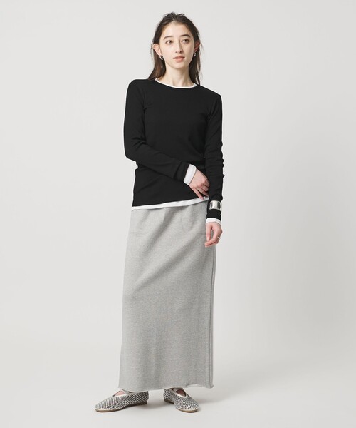 SACRA（サクラ） スカート 「SACRA」スウェット Iラインスカート