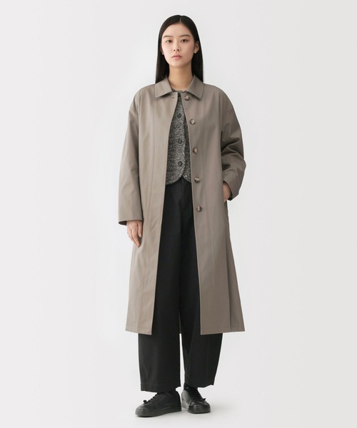 MUJI Labo 高密度コットンシングルブレストコート 婦人 高密度コットンシングルブレストコート | 無印良品