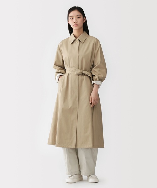 無印良品　MUJI Labo 高密度コットンシングルブレストコート M ベージュ MUJI Labo コート アウター 「MUJI Labo」婦人 高密度コットンシングル