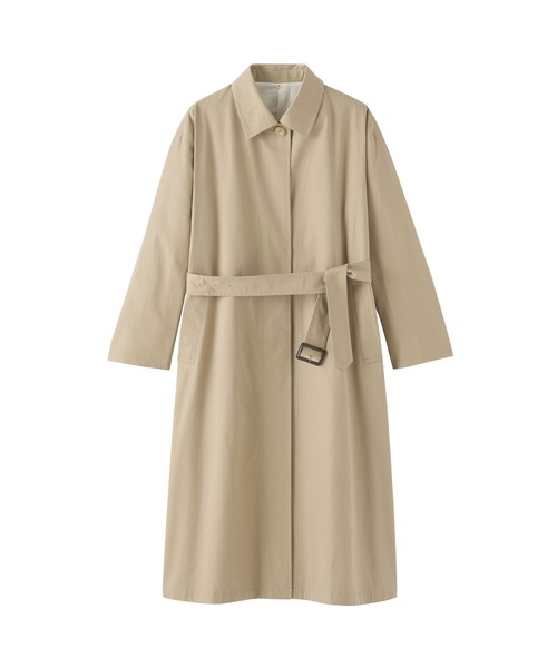 Muji Labo カシミヤ混ショートステンカラーコート ライトベージュL MUJI Labo コート アウター 「MUJI Labo」婦人 カシミヤ混ダブル