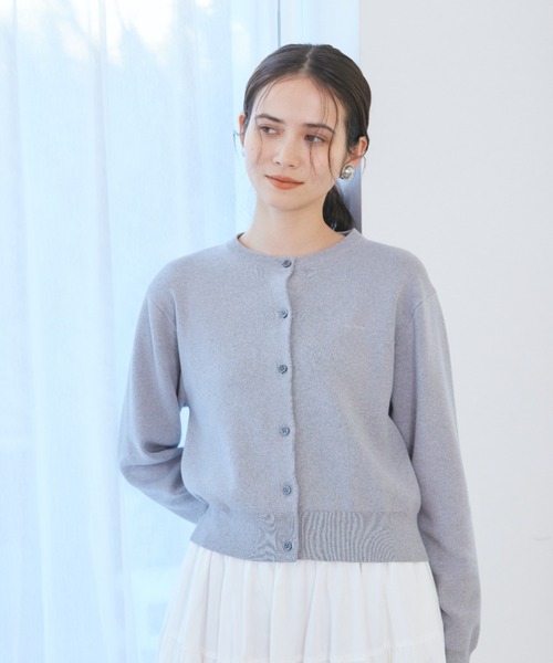 クロップドフォルムカーディガン　ミラオーウェン　Mila Owen Mila Owen（ミラオーウェン） カーディガン 「ウォッシャブル」「UV
