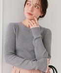 「titivate」 長袖ニット M オフホワ...の詳細画像1