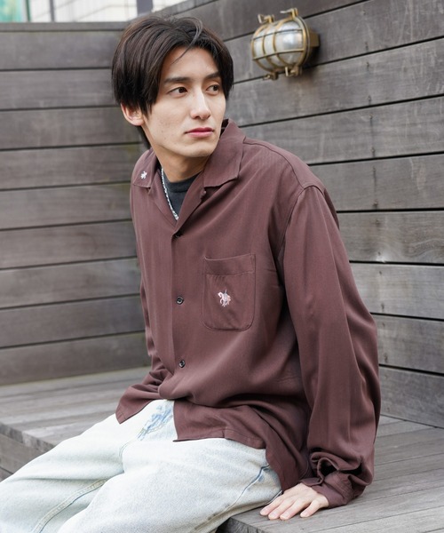 TOWNCRAFT（タウンクラフト） シャツ 50S EMBROIDERY L/S SHIRT