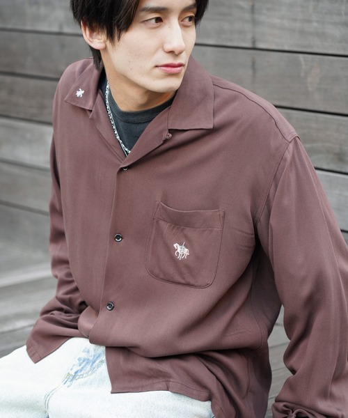 TOWNCRAFT（タウンクラフト） シャツ 50S EMBROIDERY L/S SHIRT