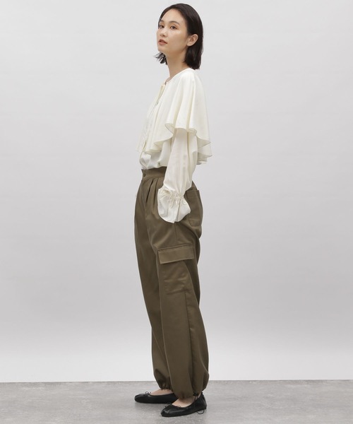 「LAKOLE」 長袖ブラウス MEDIUM ブラック レディース_画像2