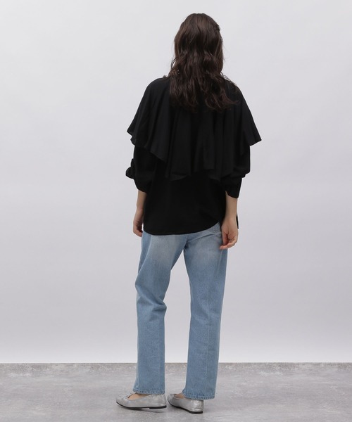 「LAKOLE」 長袖ブラウス MEDIUM ブラック レディース_画像8