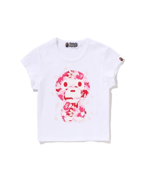 A BATHING APE（アベイシングエイプ） tシャツ ABC SAKURA CAMO BABY