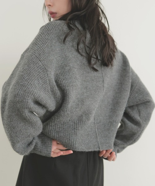 「LIAN」 ニットカーディガン FREE アイボリー レディース_画像2