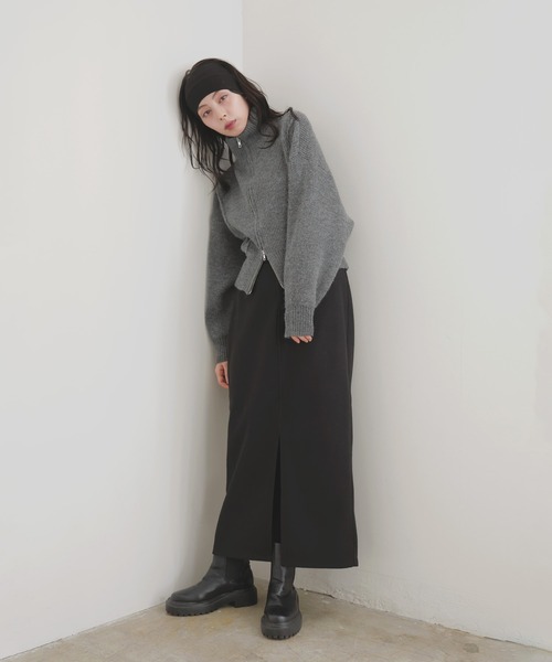 「LIAN」 ニットカーディガン FREE アイボリー レディース_画像3