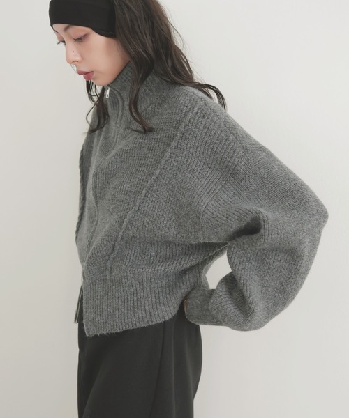 「LIAN」 ニットカーディガン FREE アイボリー レディース_画像4