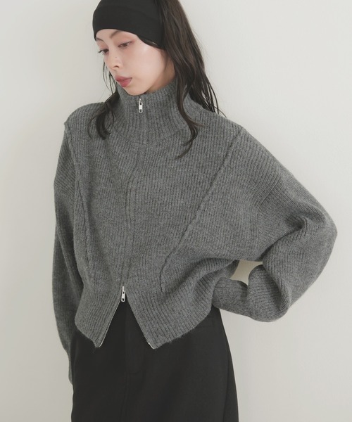 「LIAN」 ニットカーディガン FREE アイボリー レディース_画像6