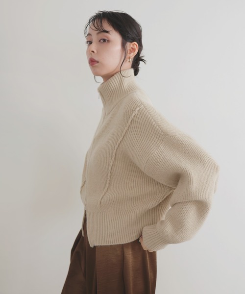 「LIAN」 ニットカーディガン FREE アイボリー レディース_画像8