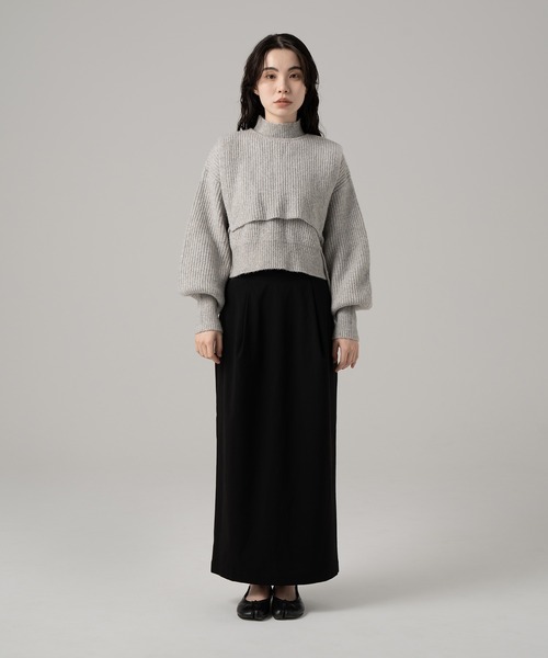 PERNA／タイトロングスカート／ブラック PERNA（ペルナ） ロングスカート L ブラック レディース : ZOZOTOWN