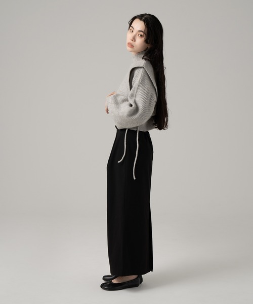 PERNA／タイトロングスカート／ブラック PERNA（ペルナ） ロングスカート L ブラック レディース : ZOZOTOWN
