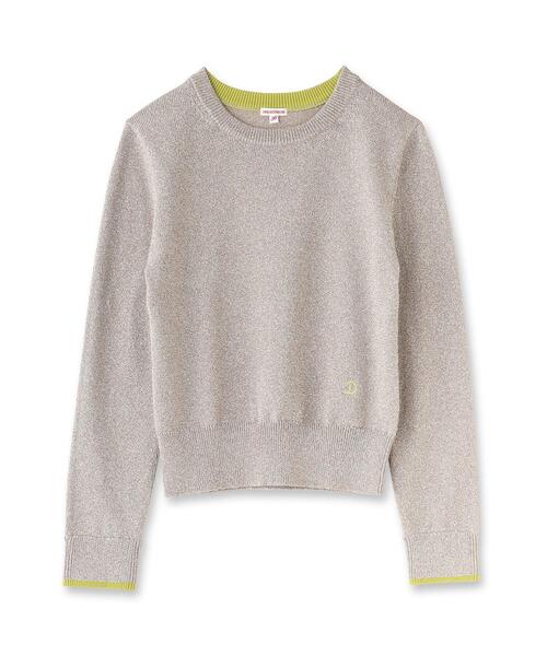 「DRESSTERIOR」 長袖ニット 36 シルバー レディース_画像2