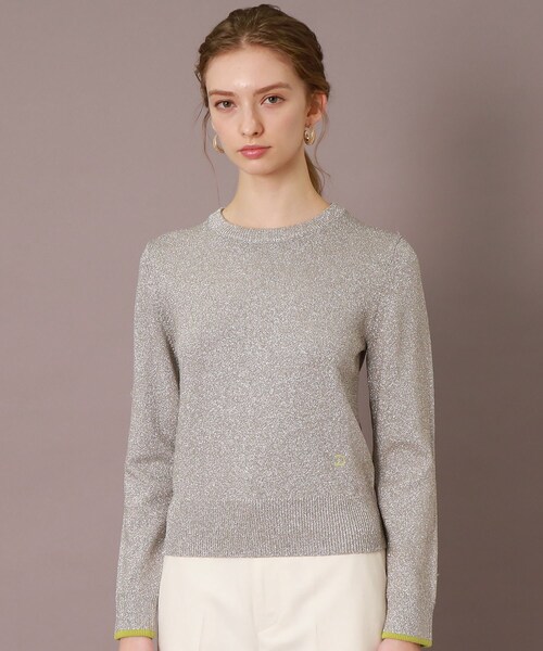 「DRESSTERIOR」 長袖ニット 36 シルバー レディース_画像3