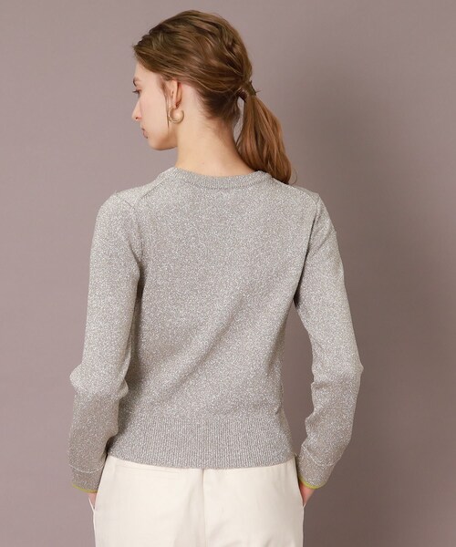 「DRESSTERIOR」 長袖ニット 36 シルバー レディース_画像6