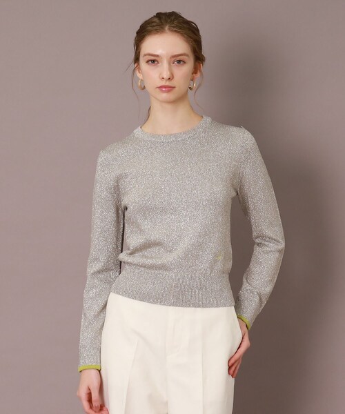 「DRESSTERIOR」 長袖ニット 36 シルバー レディース_画像7