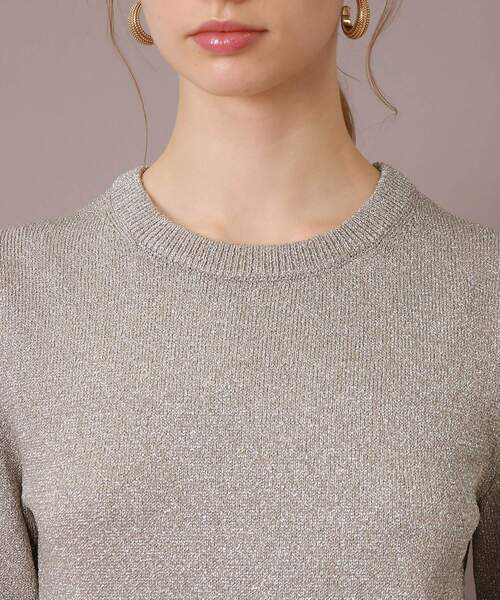「DRESSTERIOR」 長袖ニット 36 シルバー レディース_画像8