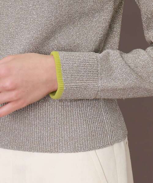 「DRESSTERIOR」 長袖ニット 36 シルバー レディース_画像9