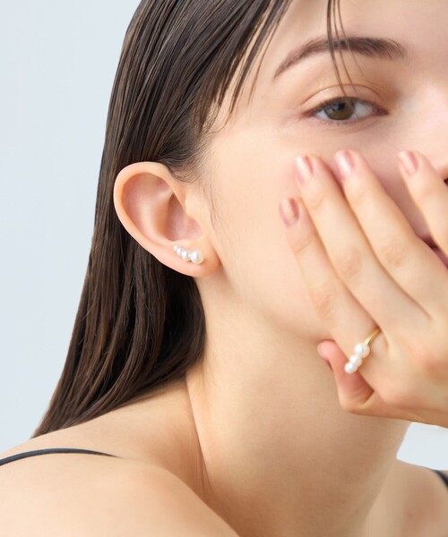 ete（エテ） ピアス 「パール」 K18YG ピアスクリップ レディース