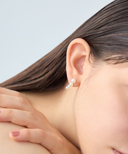 ete（エテ） ピアス 「パール」 K18YG ピアスクリップ レディース