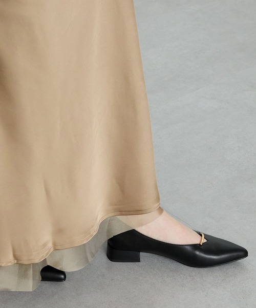 「ORiental TRaffic」 フラットパンプス 41 レッド レディース_画像7