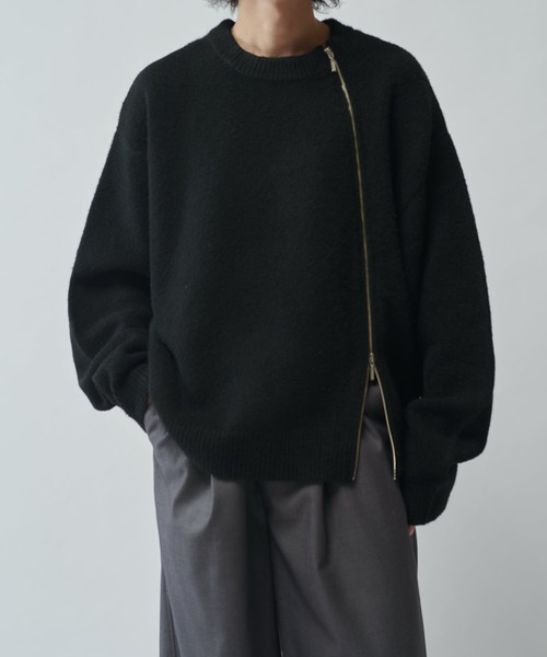 「Lui's」 長袖ニット 2 グレー メンズ_画像3
