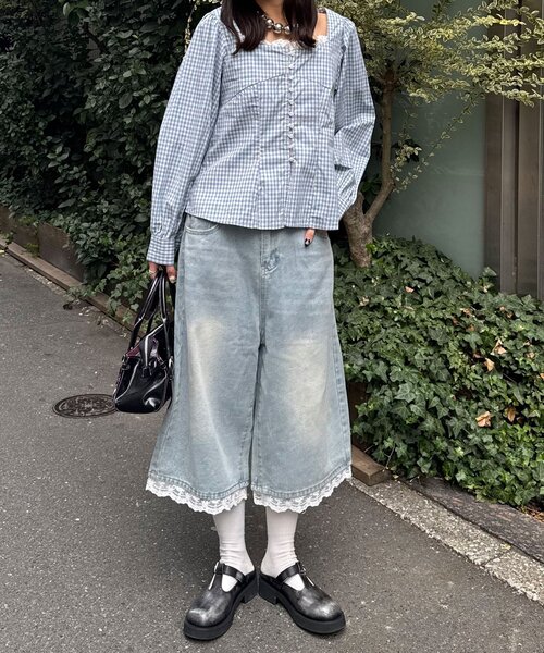 CIAOPANIC（チャオパニック） ハーフパンツ ワイドパンツ ジーンズ