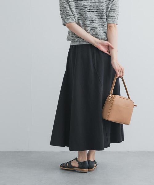 【ブラック】ダンボールニットスカート (WOMENS) URBAN RESEARCH DOORS（アーバンリサーチドアーズ） スカート ライト
