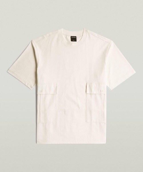 G-STAR RAW tシャツ Utility Fabric Mix T-Shirt/異素材ミックス