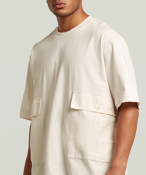 G-STAR RAW tシャツ Utility Fabric Mix T-Shirt/異素材ミックス