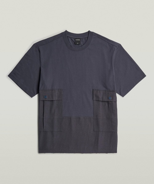 G-STAR RAW tシャツ Utility Fabric Mix T-Shirt/異素材ミックス