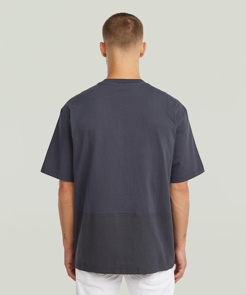 G-STAR RAW tシャツ Utility Fabric Mix T-Shirt/異素材ミックス