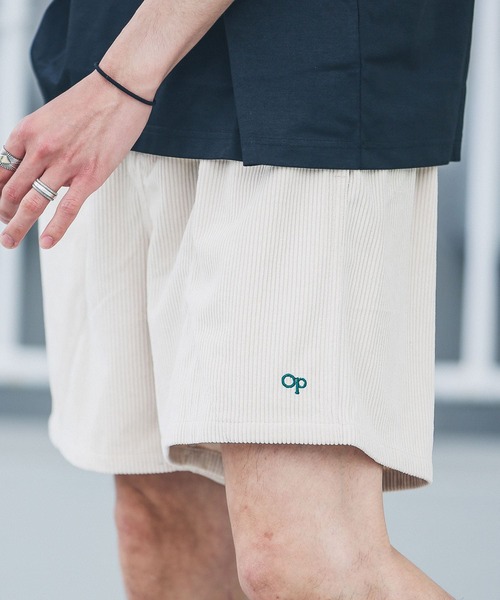 「Ocean Pacific」 ショートパンツ LARGE オフホワイト メンズ_画像2