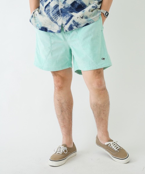 「Ocean Pacific」 ショートパンツ LARGE オフホワイト メンズ_画像7