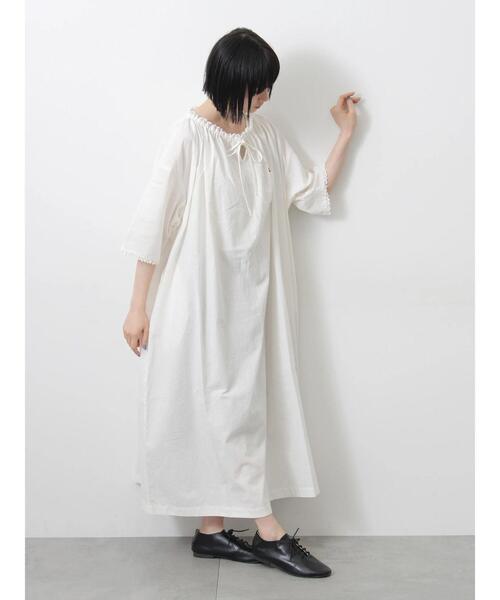 ワンピース 「SA刺繍」スモックワンピースの画像