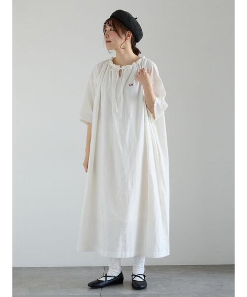 ワンピース 「SA刺繍」スモックワンピースの画像