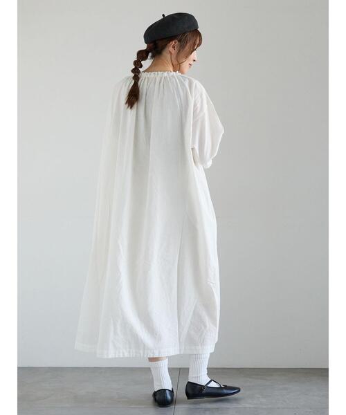 ワンピース 「SA刺繍」スモックワンピースの画像