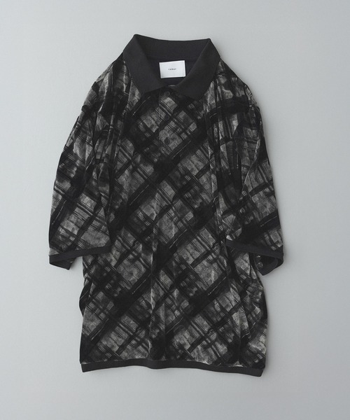 remer ポロシャツ シアーフロッキーポロシャツ / sheer flocky polo