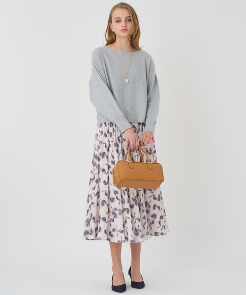 ANAYI」 フレアスカート 38 ベージュ レディース